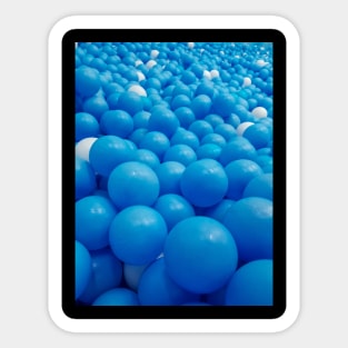 Blue balls pattern design Sticker